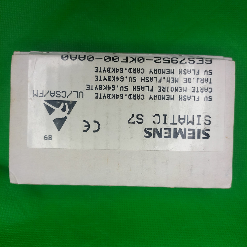 6ES7952-0KF00-0AA0  SIMATIC S7, MEMORY CARD  long design, 5V Flash EPROM, 64 Kbyte Version 03