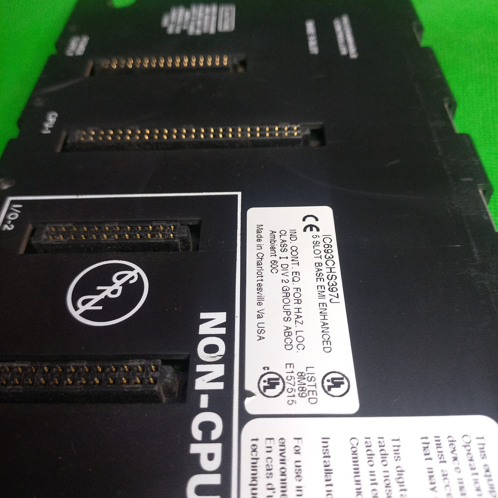 GE Fanuc 90-30 PLC IC693CHS397J 5Slot Base EMi Enhanced 1C693CHS397J