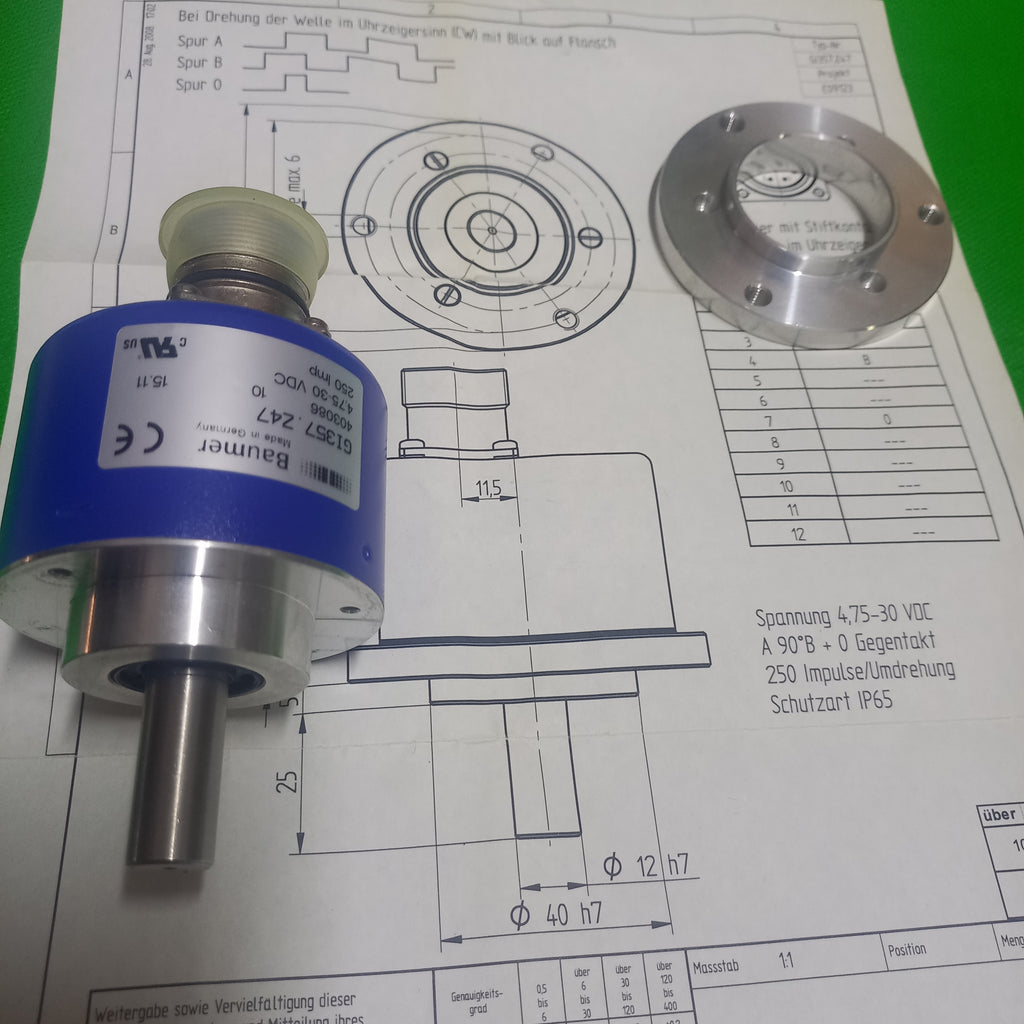 Baumer GI357 | SIL2 (Safety Integrity Level 2) 250imp, 12mm, HTL