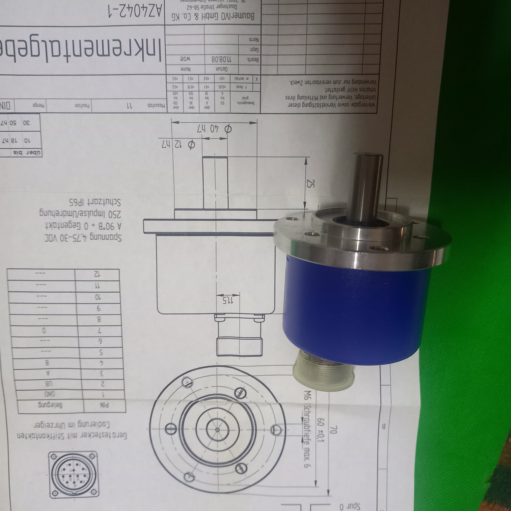 Baumer GI357 | SIL2 (Safety Integrity Level 2) 250imp, 12mm, HTL