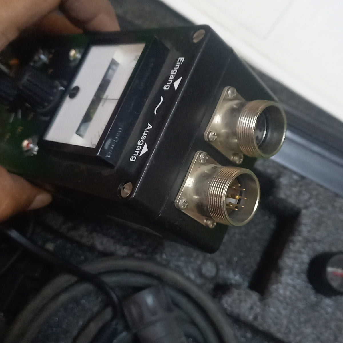 Connectors with center pin and 9 pins  ,Heidenhain Encoder Health Tester PWM7 ID. Nr. 254 59901. with KST2 | FST2 and power Supply.,

Encoder Diagnostic Set : ID. Nr. 254 59901.,

with PWM7 Diagnostic Tester 249 678 01 |, FST2 Short circuit Tester : 249 697 01 |,KST2 Short circuit Tester : 253 841 01

along with Power supply : PWM 7 : 255 770 01 in a, CASE. with Operating instructions.,