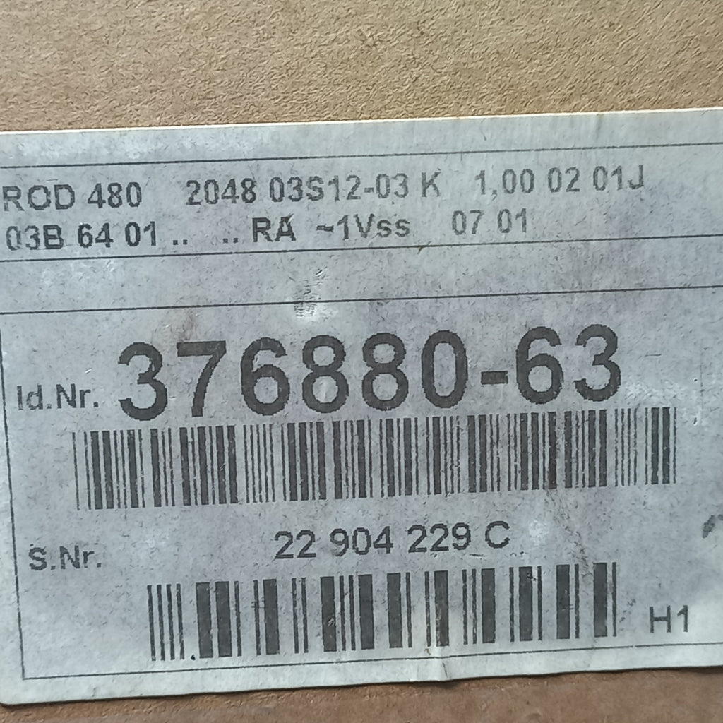 specification sticker on Box Heidenhain ROD 480 2048 03S12-03, ID 376 880-63 5V~1Vss