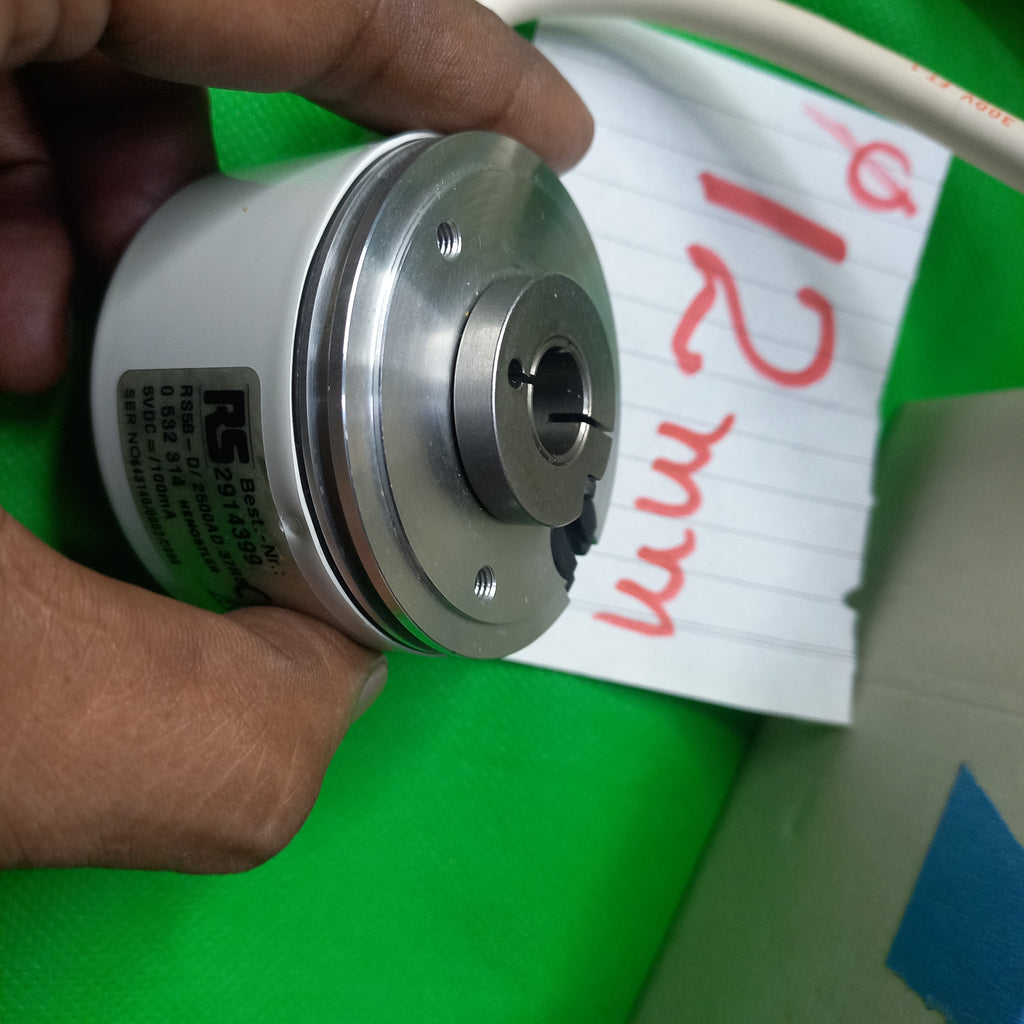 Hengstler RS58-D/ 2500A D.37RB, DC 5v, TTL RS422, 12mm Hollow Shaft, M23 Connector