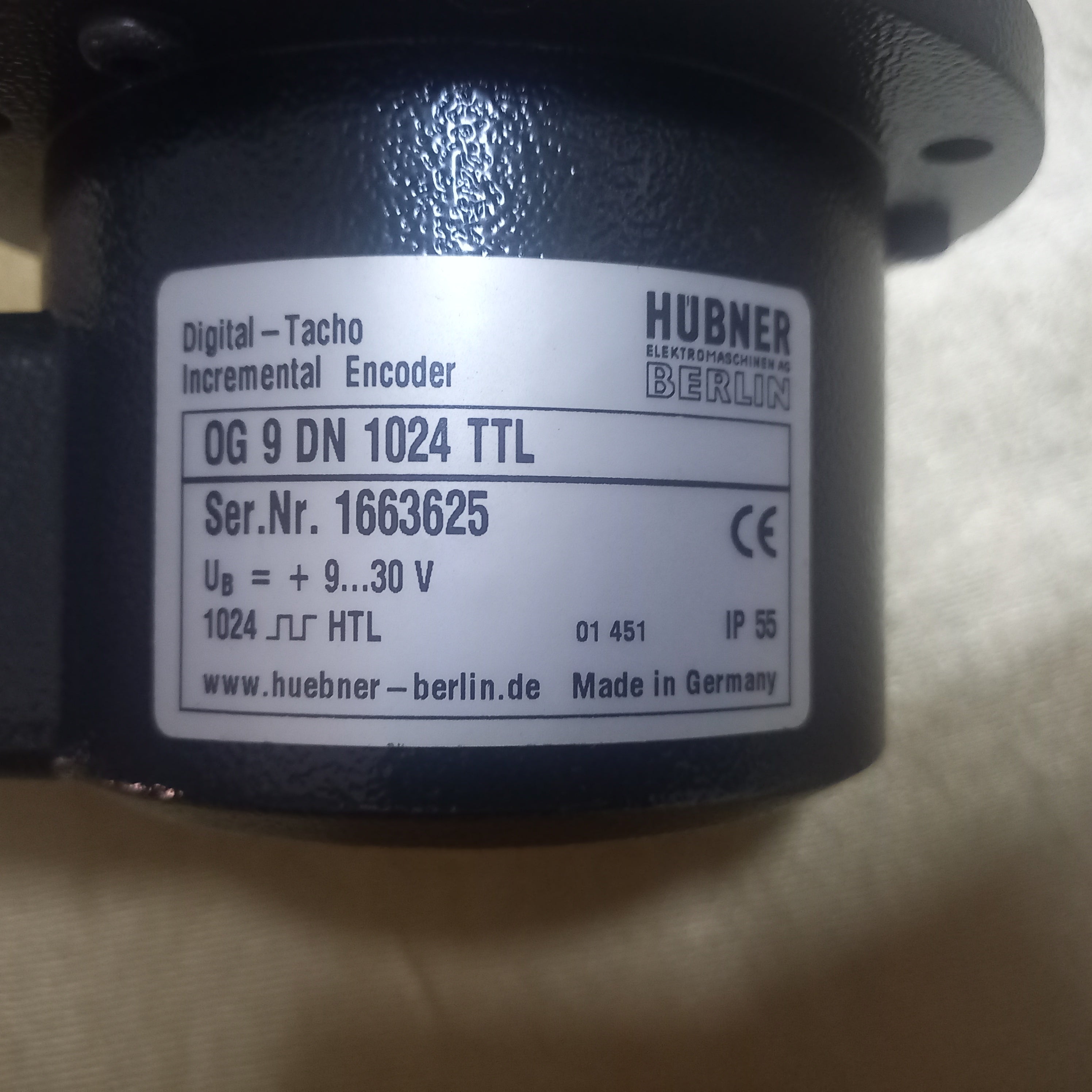 Hubner OG 9 DN 1024 TTL | OG9DN1024TTL | 5 VDC / output TTL/RS422