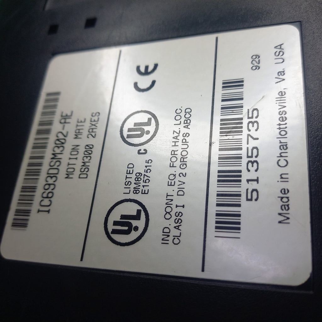 IC693DSM302-AE, Motion Mate DSM300 2 Axes, DSM302 | Series 90-30 DSM302 Motion Controller, 2 Axis