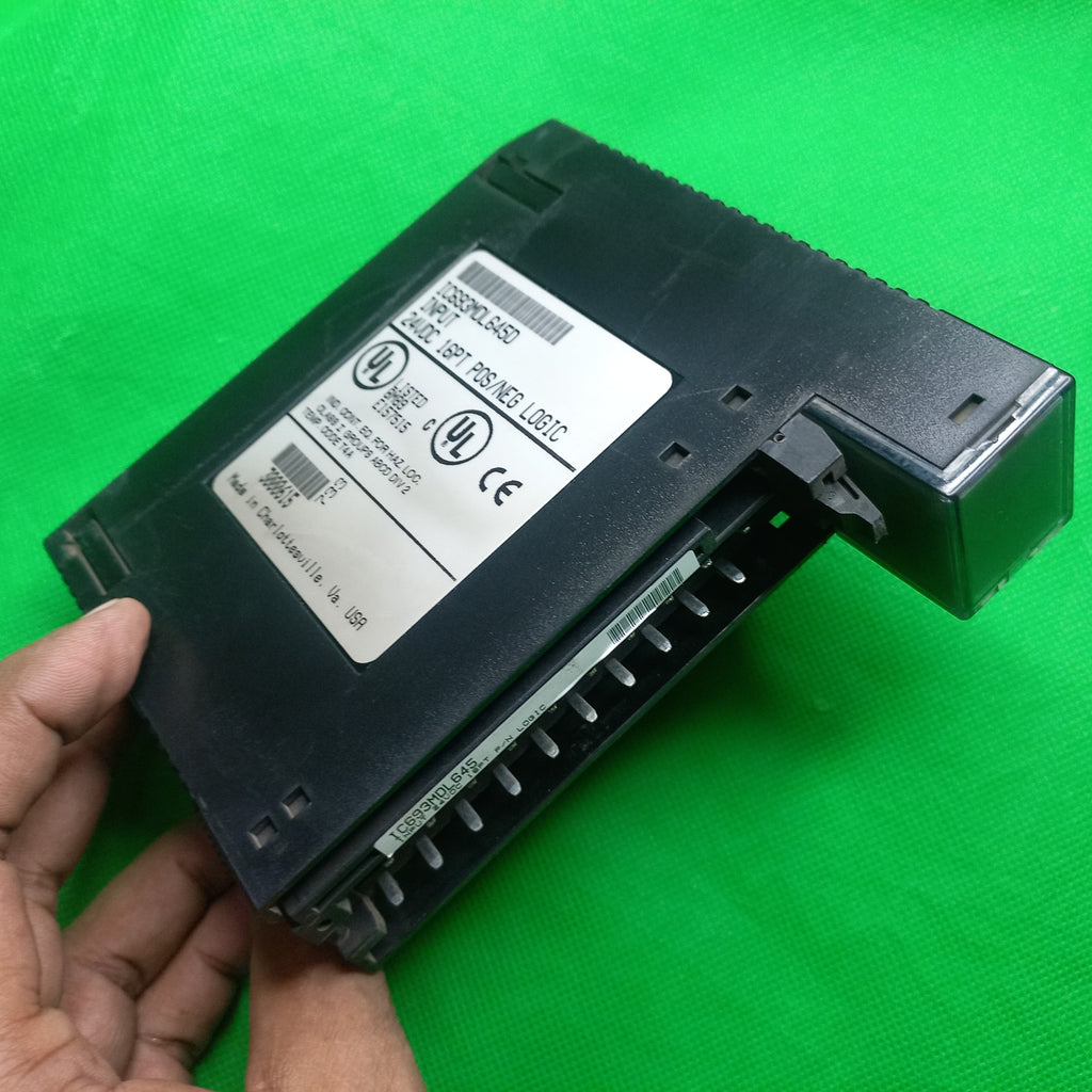  
The GE Fanuc / Emerson IC693MDL645D is a GE Fanuc IC693MDL645D Input Module 16 Point, 24VDC Neg Pos Logic designed for the Series 90-30 PLC platform.