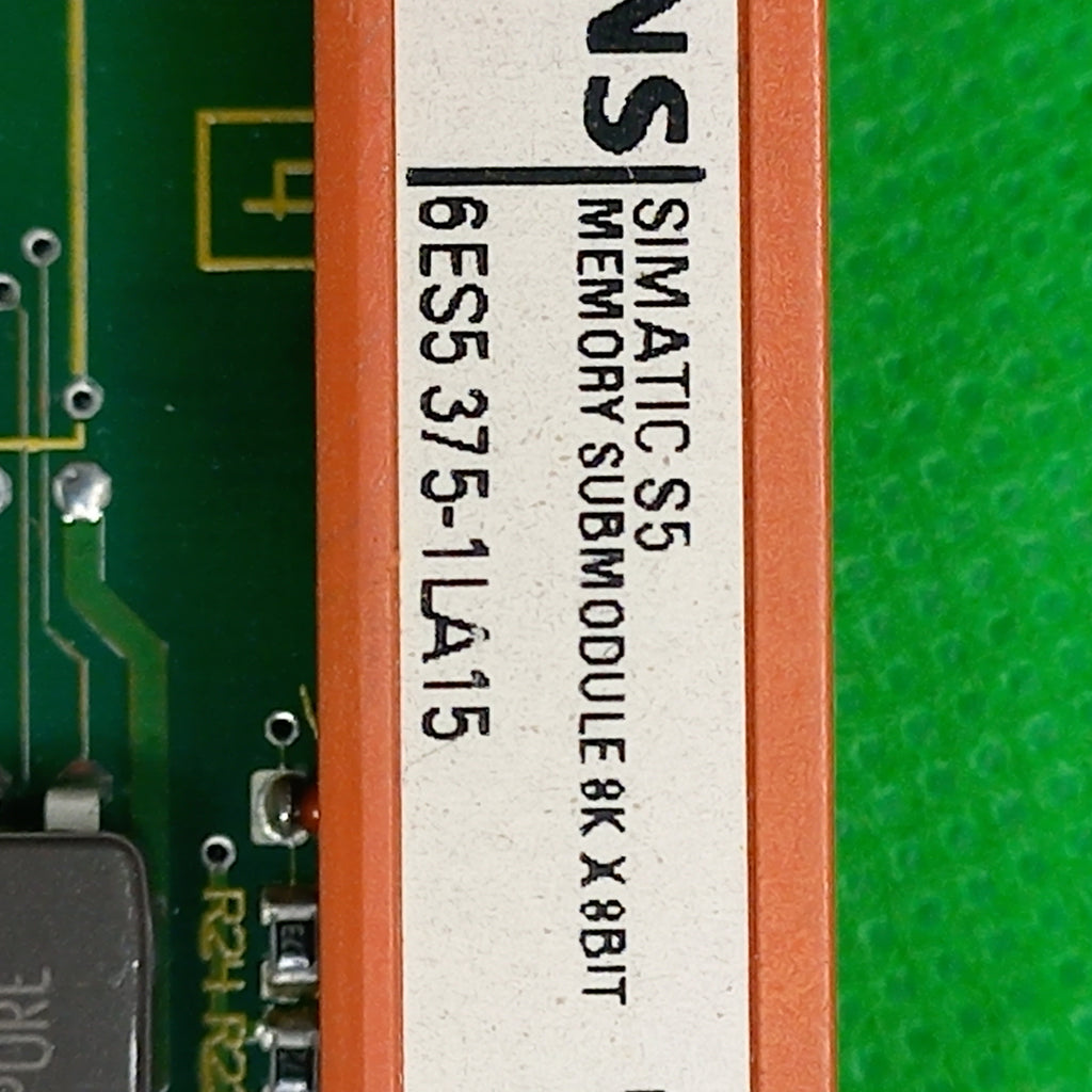 Specification sticker of memory submodule 8Kx8bit 6ES5375-1LA15