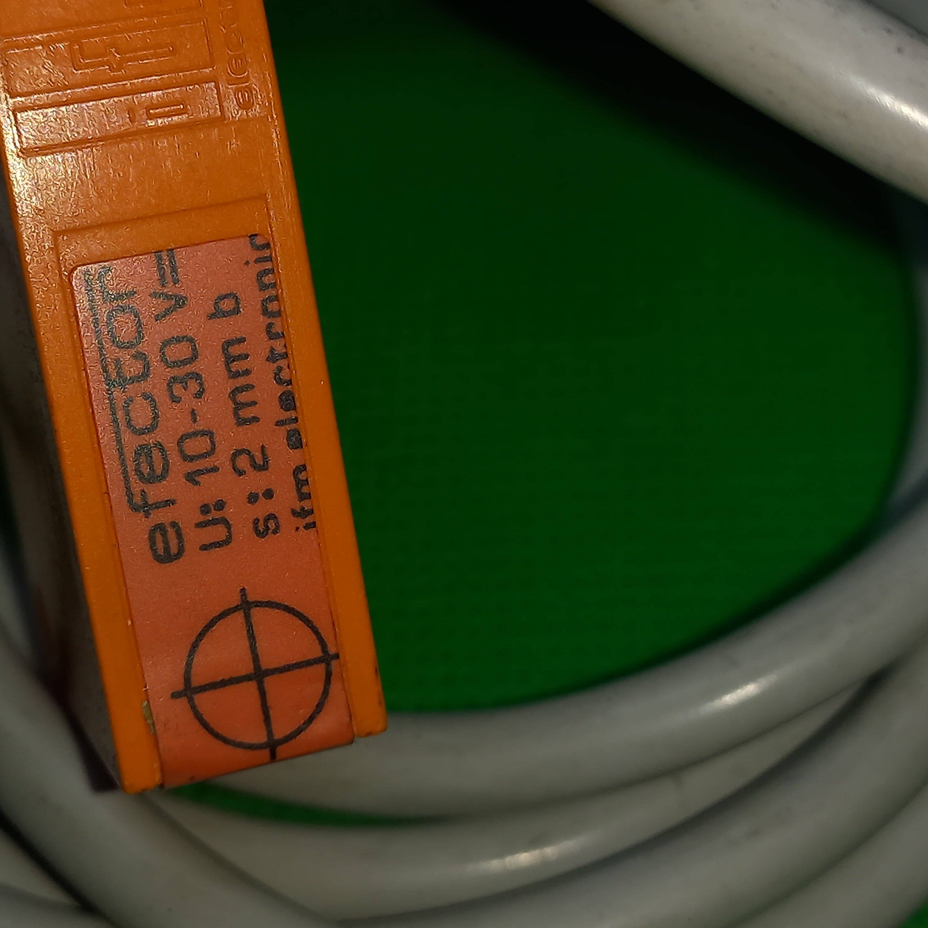 specification sticker dtails of IN 5001 Inductive sensor IN-3002-ANOG