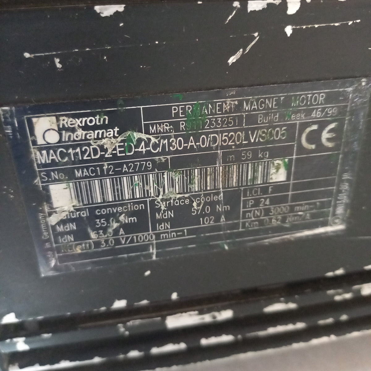 specification sticker of MNR_R911233,MAC112D-2-ED-4-C, MAC112D-0-ED-4-C
MAC112D-2-ED-4-C/130-A-0/D1520LV/S005 
MAC112D-0-ED-4-C/130-A-0/D1520LV/S005 