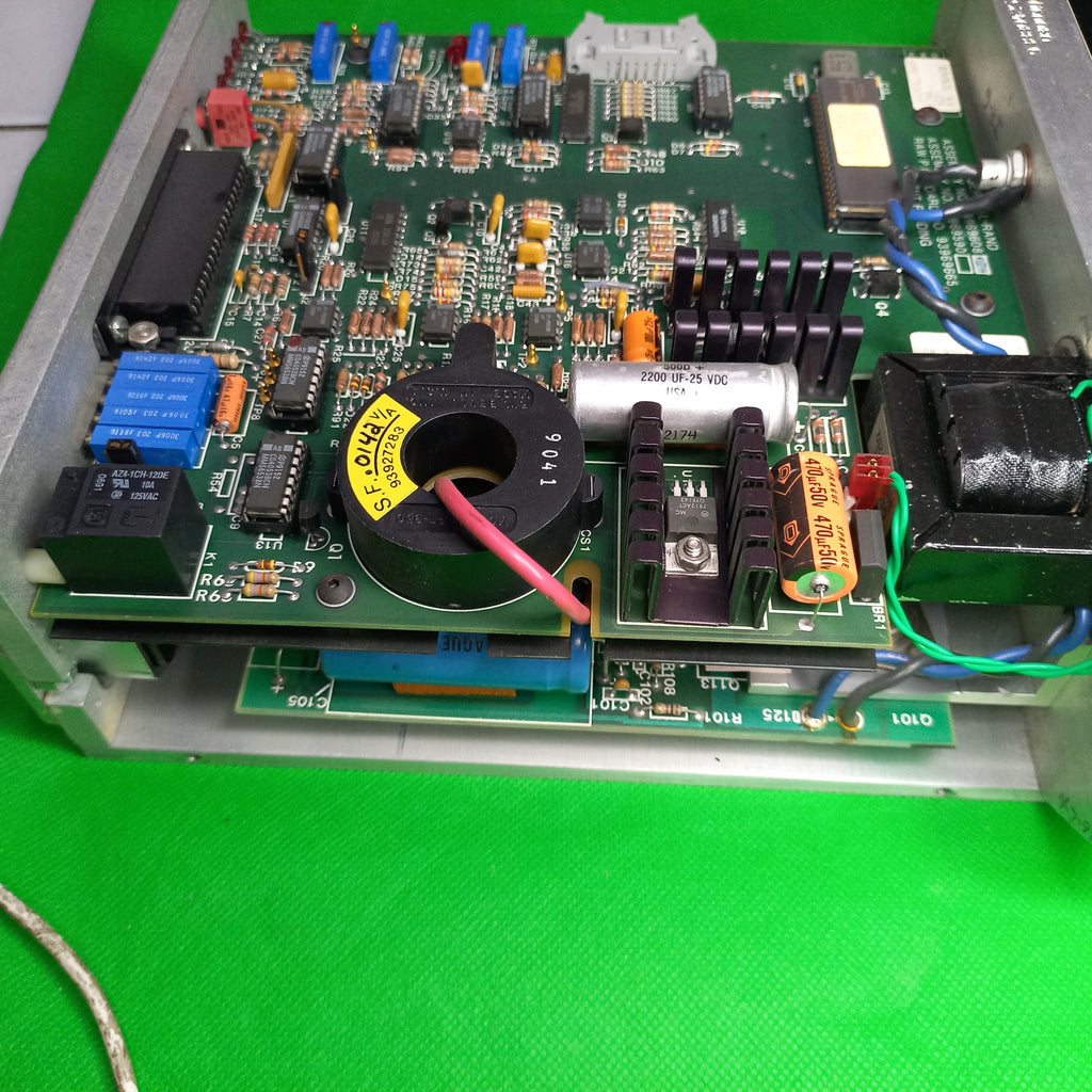 Zoomed out view of OPEN COVER : look whats inside the DC drive
Ingresoll-Rand D.C. Motor System 93972693

Ingresoll-Rand  Automated Production systems
Ingresoll-Rand IR 12-27-97 D.C. Motor System 93972693