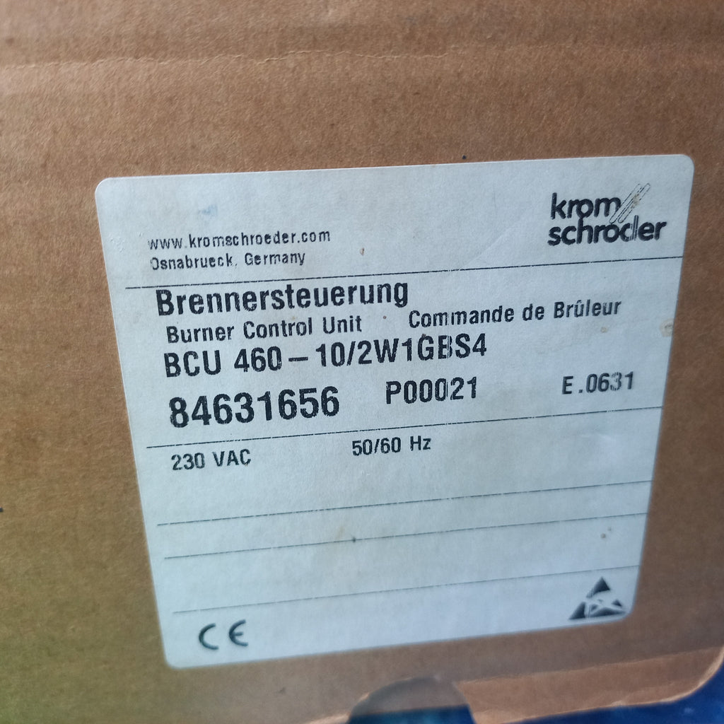 Packet photo sticker outside the box Kromschröder (NOW HONEYWELL) BCU 460 10/2W1GBS4, 84631656
For burners in intermittent operation or in continuous operation

