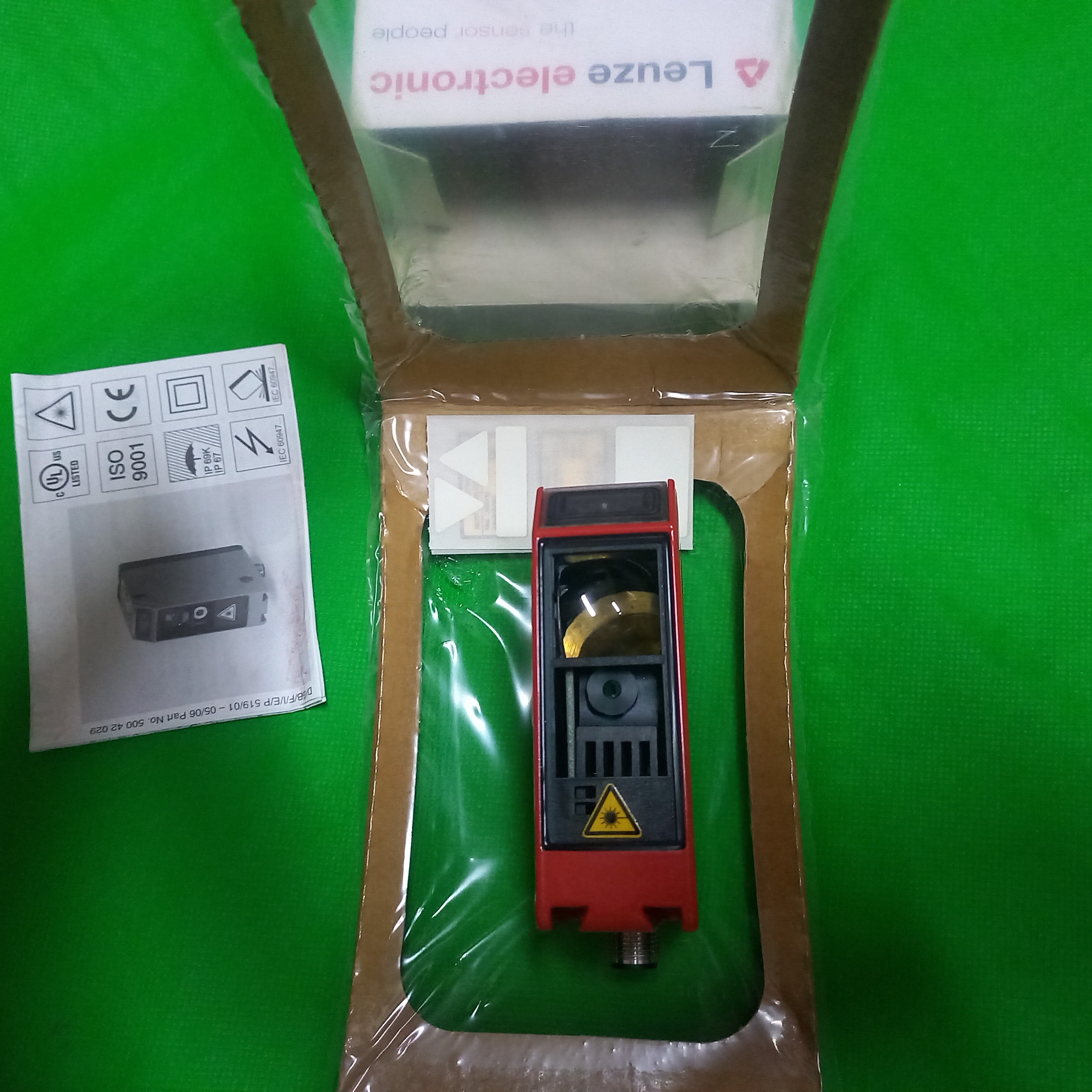 UNBOXING photo of LEUZE Electronic Sensor HRT96, Laser Light Scanner 