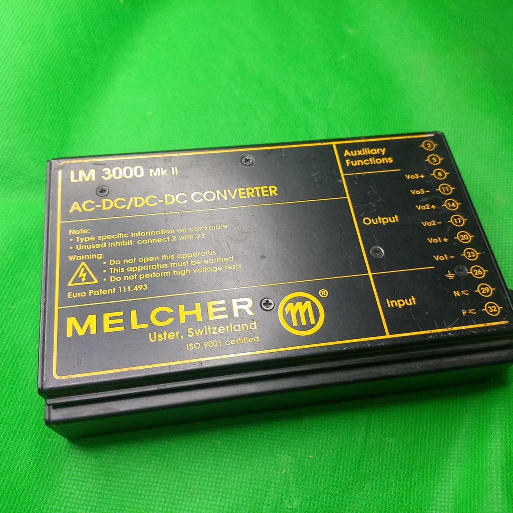 LM3000 MKII front side with output , input and aux functionsterminal details on face photo