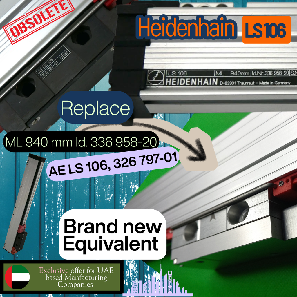 Heidenhain equivalent linear scale LS 106 | 336958-20 Length Gauge ML 940mm + AE LS 106, 326797-01