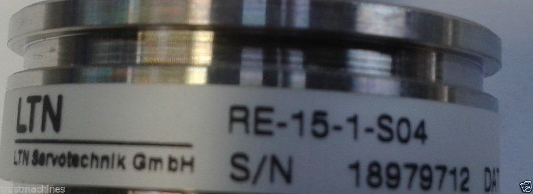  LTN Resolver RE15, Size one for installation on servo motors Elevator motor SPECIFICATION STICKER ONLY ZOOMED