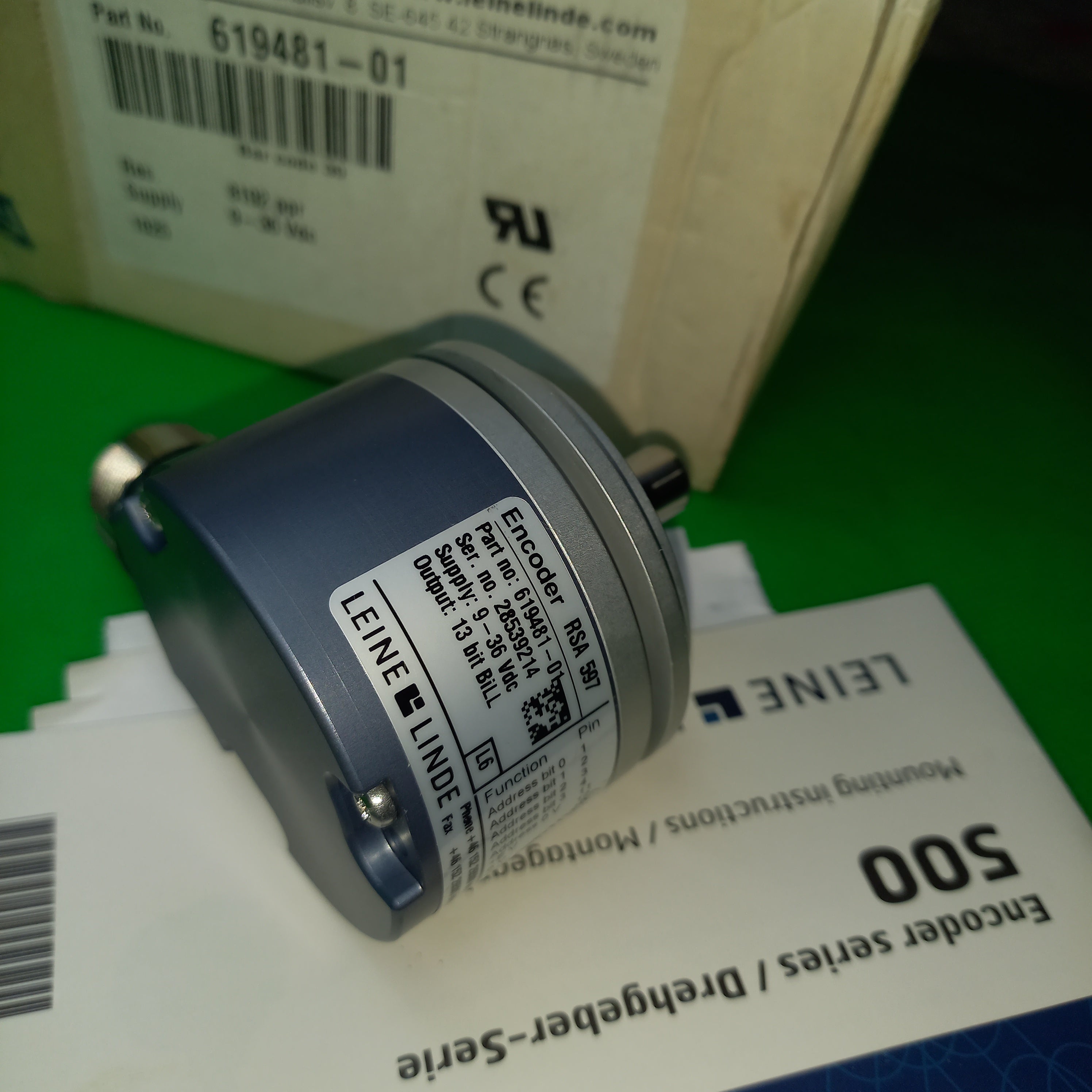 side view of encoder absolute Leine Linde RSA597 619481-01
