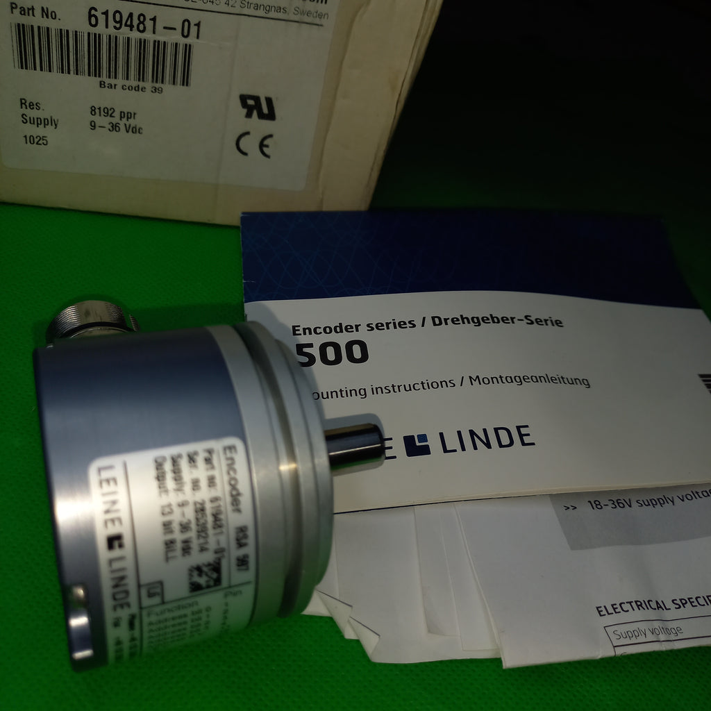 shaft and flange view of Leine Linde RSA-597 61 94 81-01