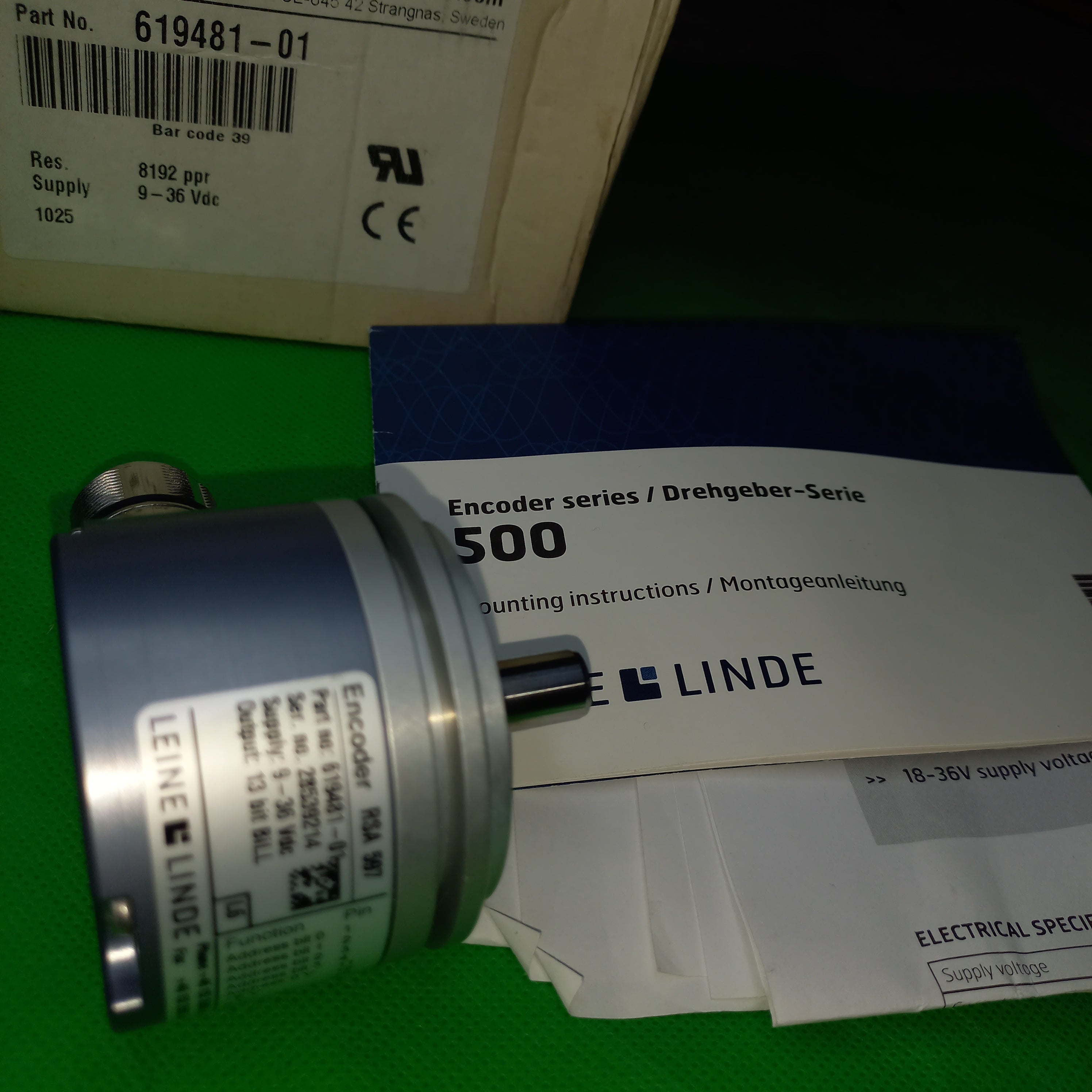 shaft and flange view of Leine Linde RSA-597 61 94 81-01