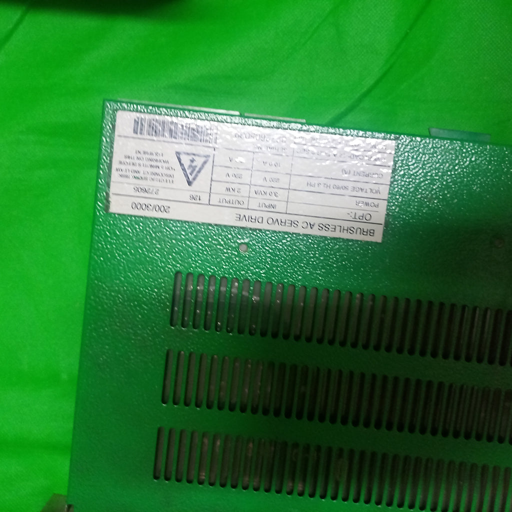 specification sticker brushless AC servo drive MAXAX2003000
