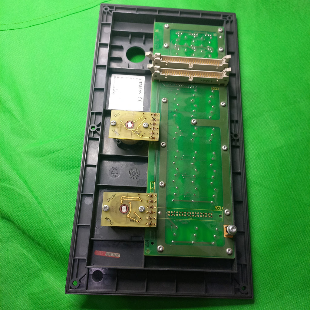 Back side  rEar side photo shows all connector to PP72/48 and also the back sise of Rotary switches and PCB of Siemens 6FC5603-0AD00-0AA2  