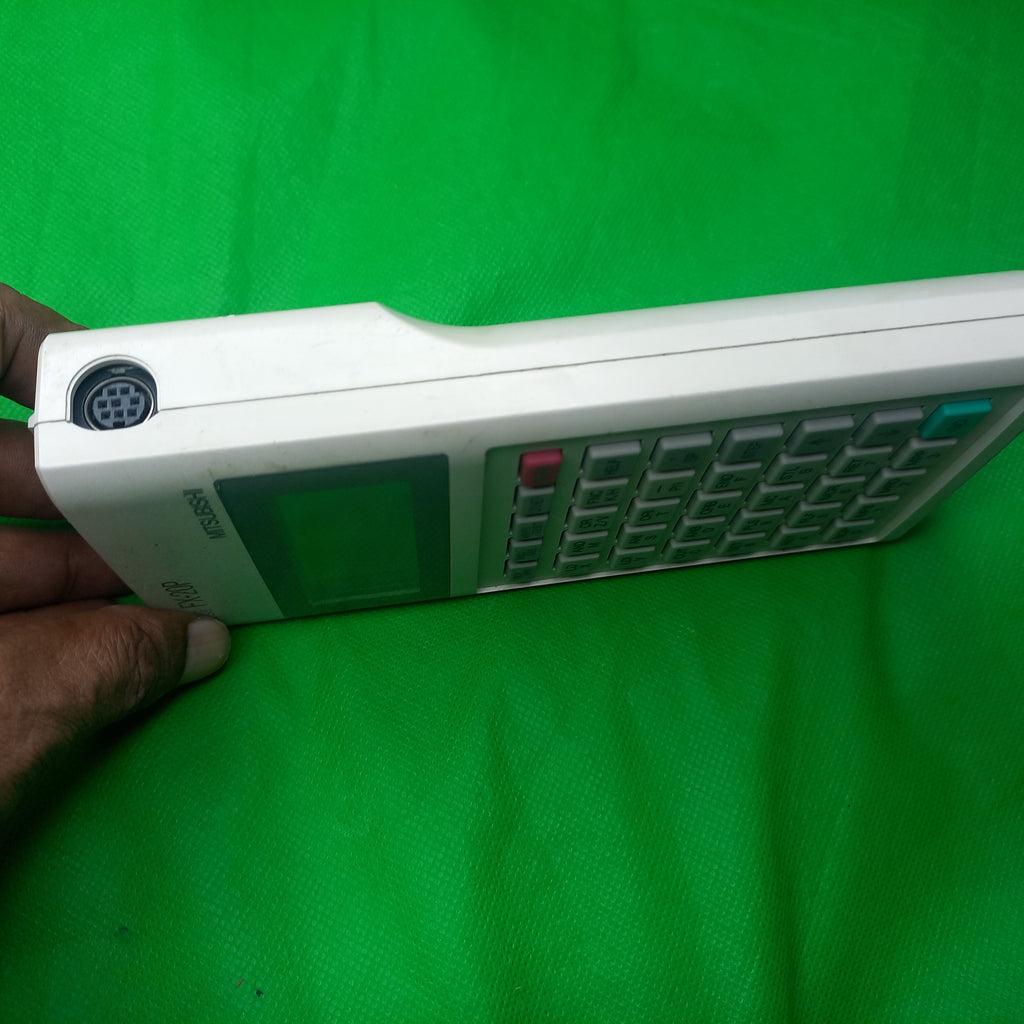 Cable inlet side of  Mitsubishi FX-10P-E  hand-held programming and monitoring panel  