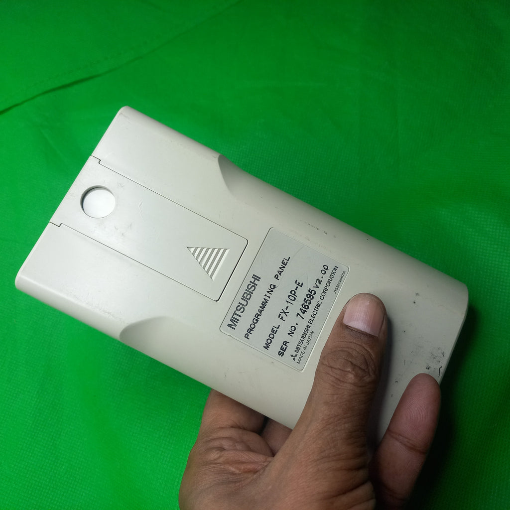  Rear view of Mitsubishi FX10P-E  hand-held programming and monitoring panel  