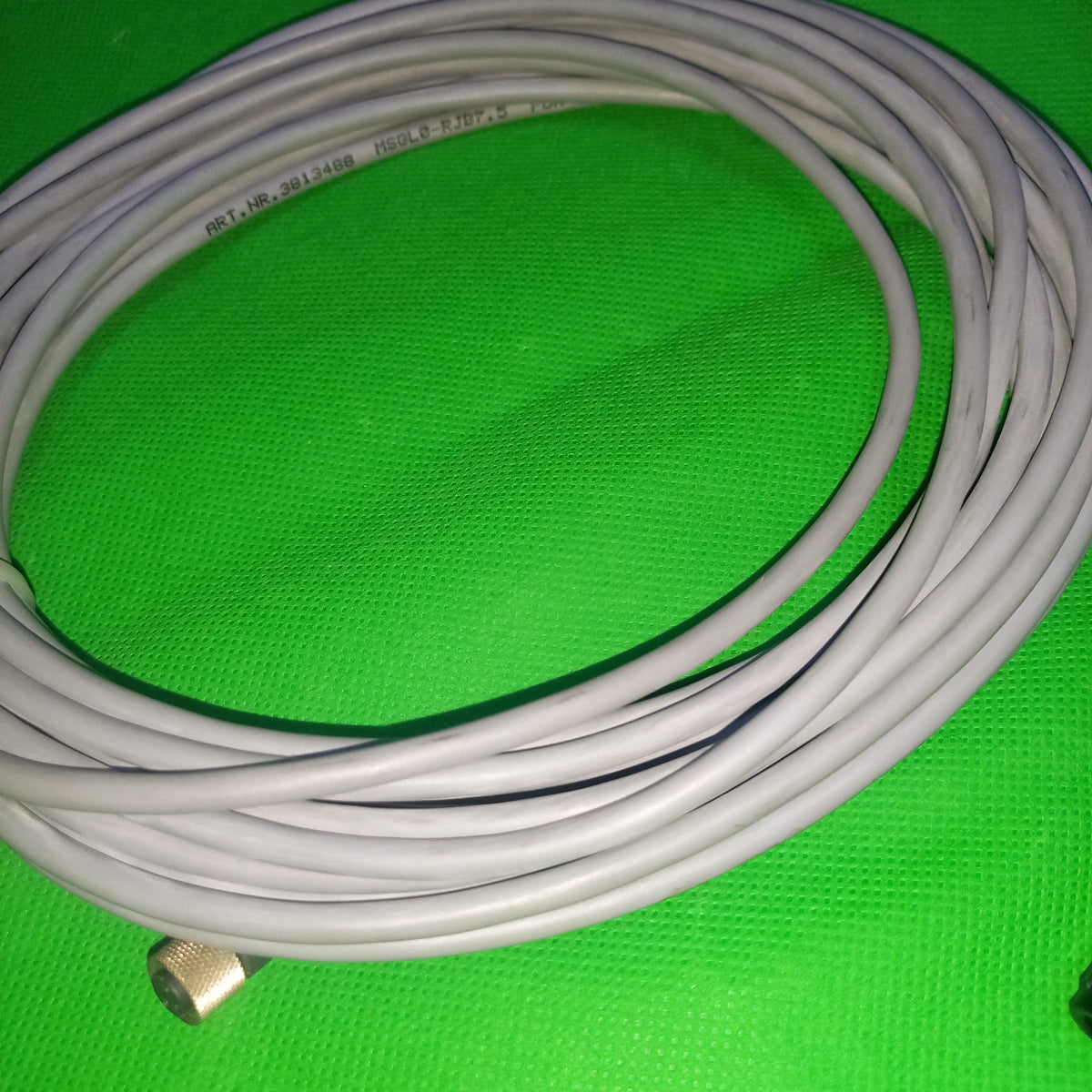 7.5m Cable, Murr Elektronik 7.5m Long  M8 female 90° A-cod. with cable LED | Art. Nr. 3813488 MSGL0-RJb7.5 PUR 3x0.25 