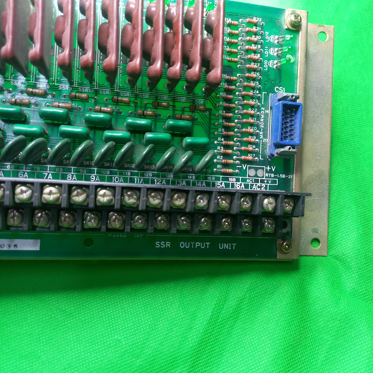 P001 00450036 Ikegai SSR OUtput Unit  Board TU25 CNC Fanuc 10T | POO1 | P1