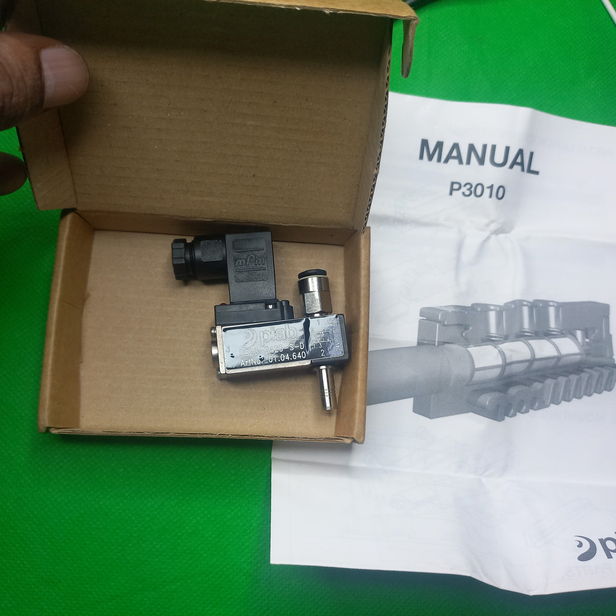 PIAB DS 23 Solenoid Vacuum Ventil DS 23-2425-S-D Art Nr 01.04.640 