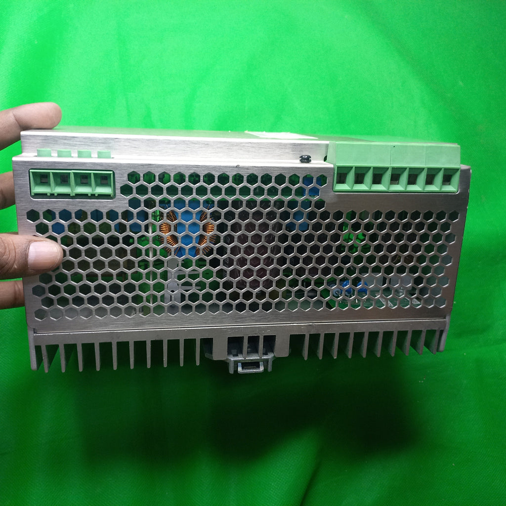 Side view of 30 Amps 24V DC power supply QUINT-PS-3X400-500AC/24DC/30 - Power supply ,2938633
