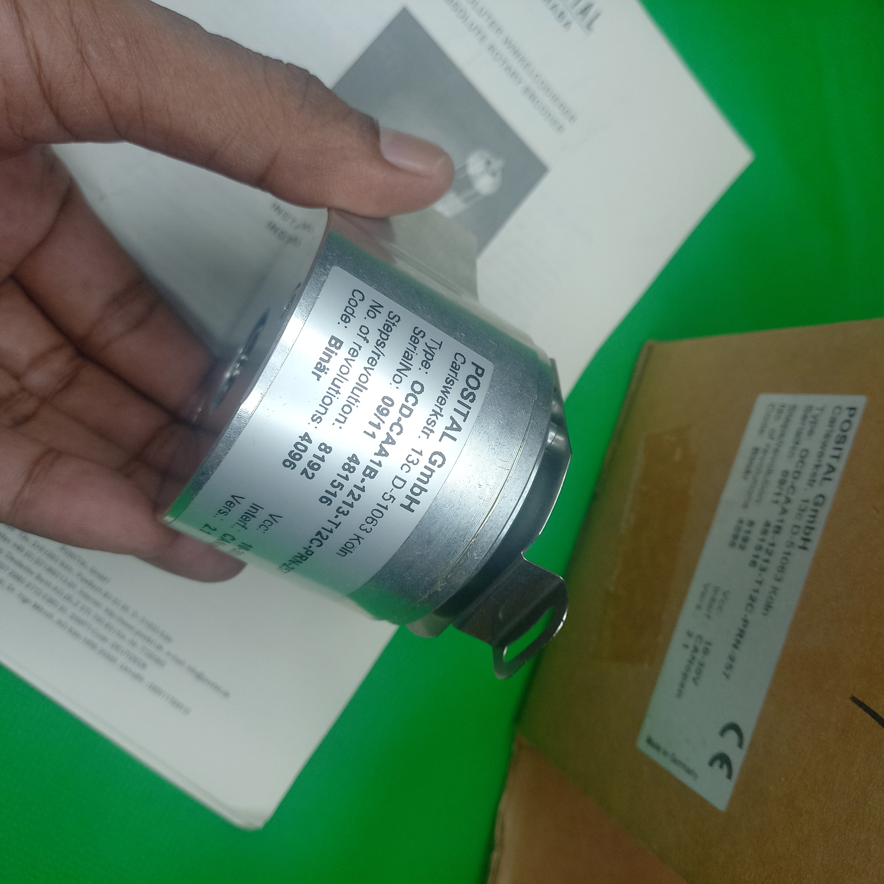 Posital Absolute Encoder OCD-CAA1B-1213 Hollow 12mm, 4096STx8192MT, Multiturn OCDCAA1B1213