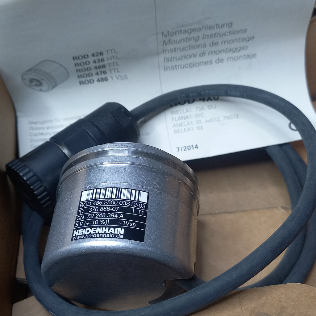 Boxed Encoder Heidenhain Encoder 1VSS  ROD 486 2500 03S12-03  