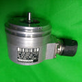 Specification sticker view of ROD 486 5000 27S12-03 | Id 376 886-0B | 5V | ~1Vss | 6mm Shaft | Synchro Flange encoder
