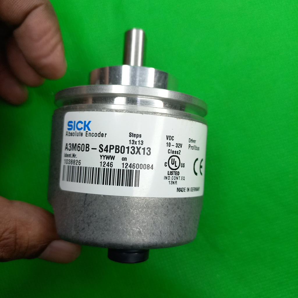 photo Showing specification sticker complete of   A3M60ABSOLUTEENCODERS Sick 1038826 A3M60B-S4PB013x13