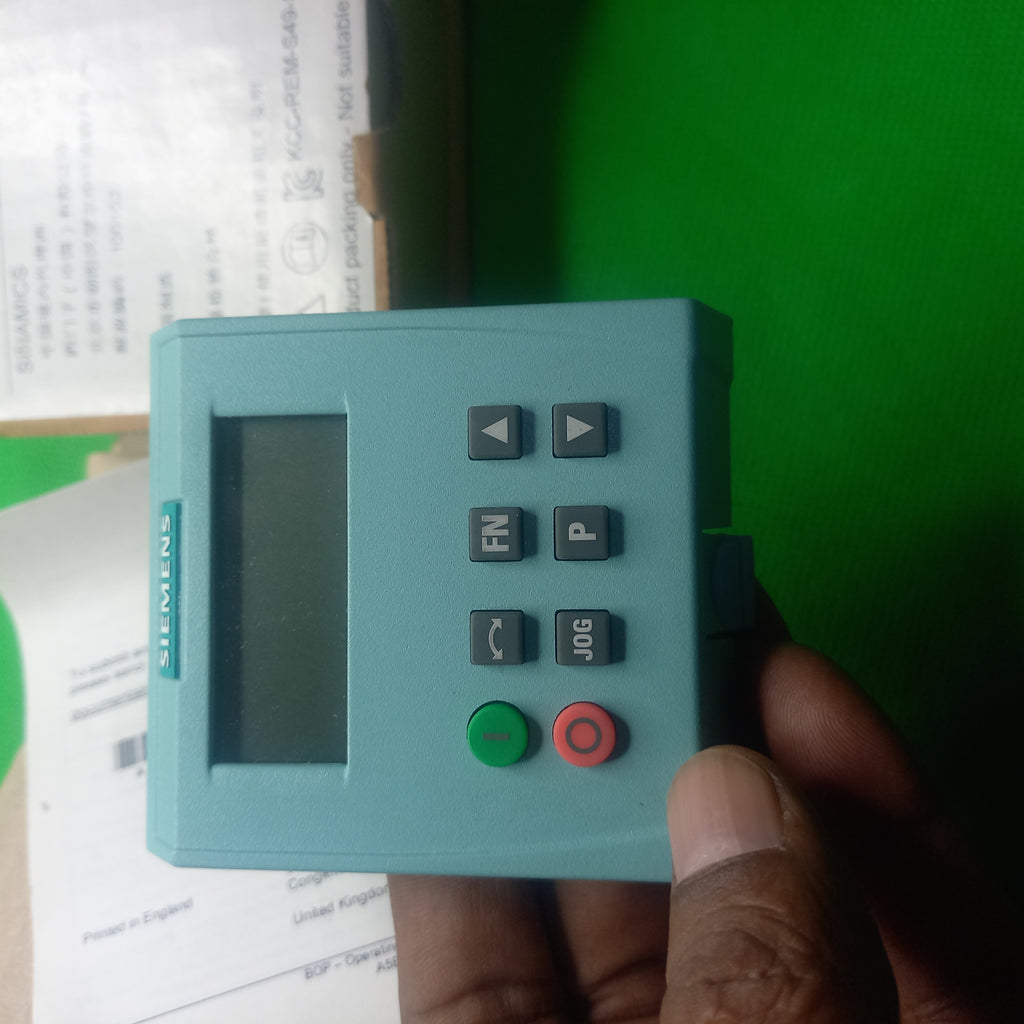 Panel front key photo Siemens control panel for G110, G120 Manufacturer's part number: 6SL 3255-0AA00-4BA1