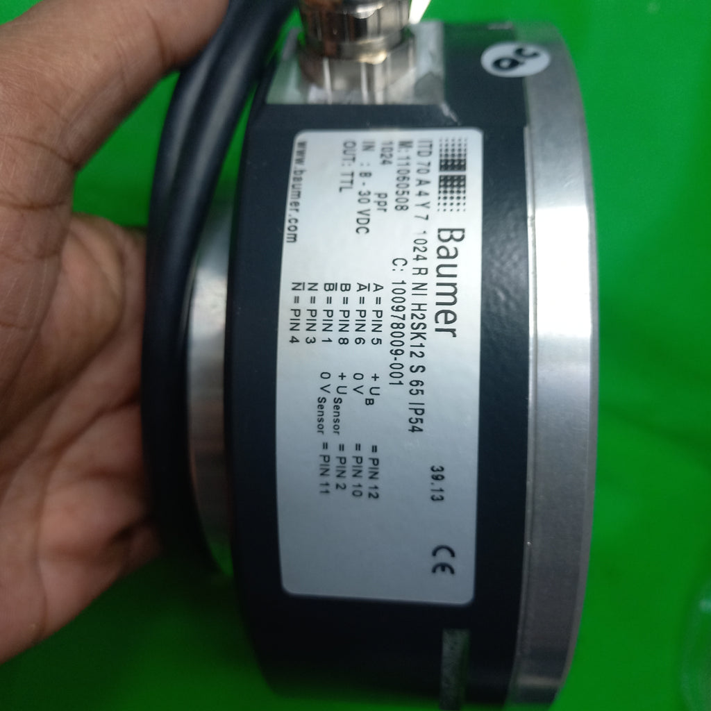 Baumer 65mm hollow ITD70 A4 Y7 1024 | TTL | ITD 70 A 4 Y 7 1024 R NI H2SK12 S 65 IP64
