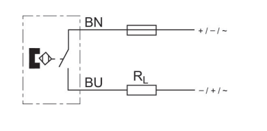 Wiring Reed Switch with Cable Sensor, Series SN2,0830100365