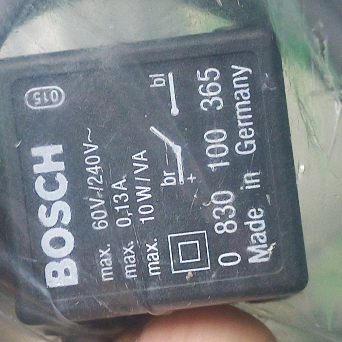 Marking tech specs on sensor body printed Reed Switch with Cable Sensor, Series SN2,0 830 100 365