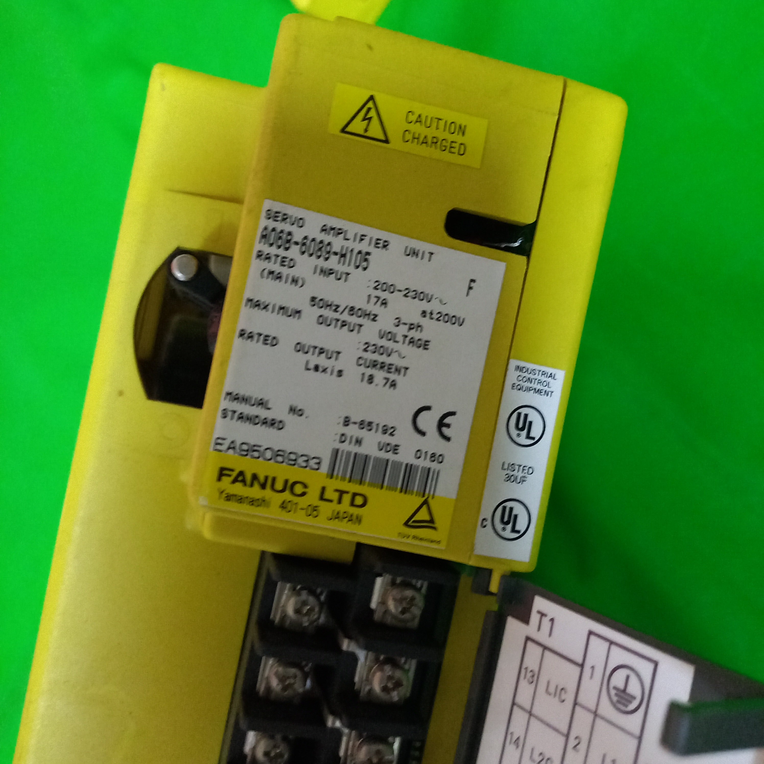 Refurbished specification sticker photo of Fanuc A06B-8089-H105 | AO6B-8O89-H1O5 | Ready Stock | A06B8089H105