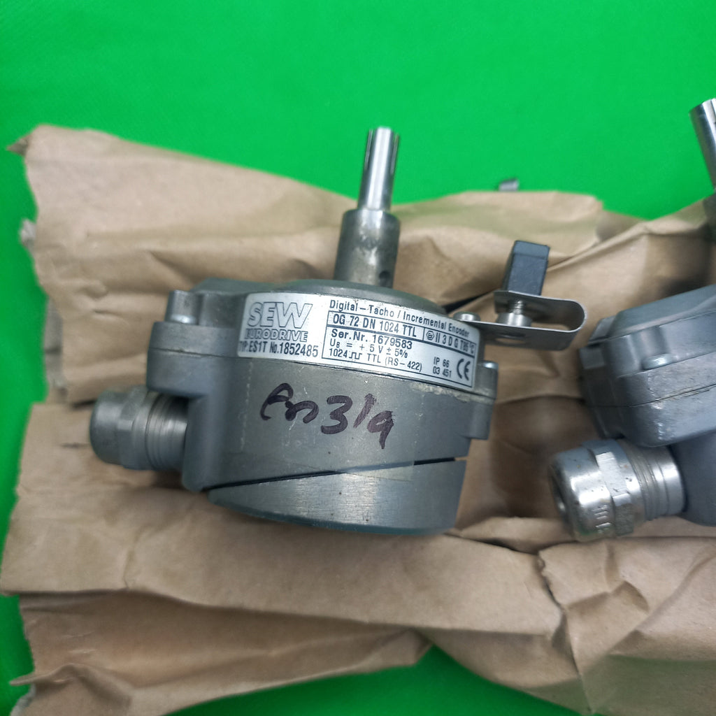 SEW Eurodrive incremental encoder
OG72 DN 1024 TTL ; ES1T 1852485
UB= 5VDC, 1024 TTL RS422