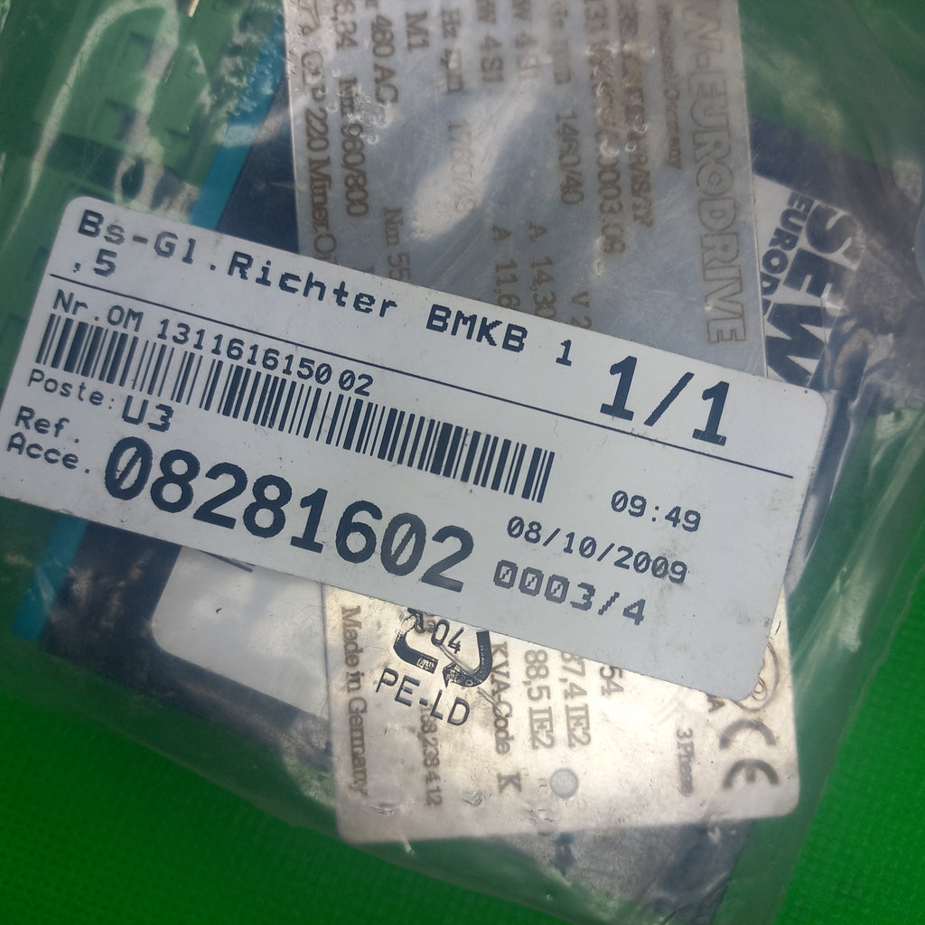 SEW Eurodrive  OEM MOTOR Rectifier KIT 08281602 Brake Rectifier BMK B1.5