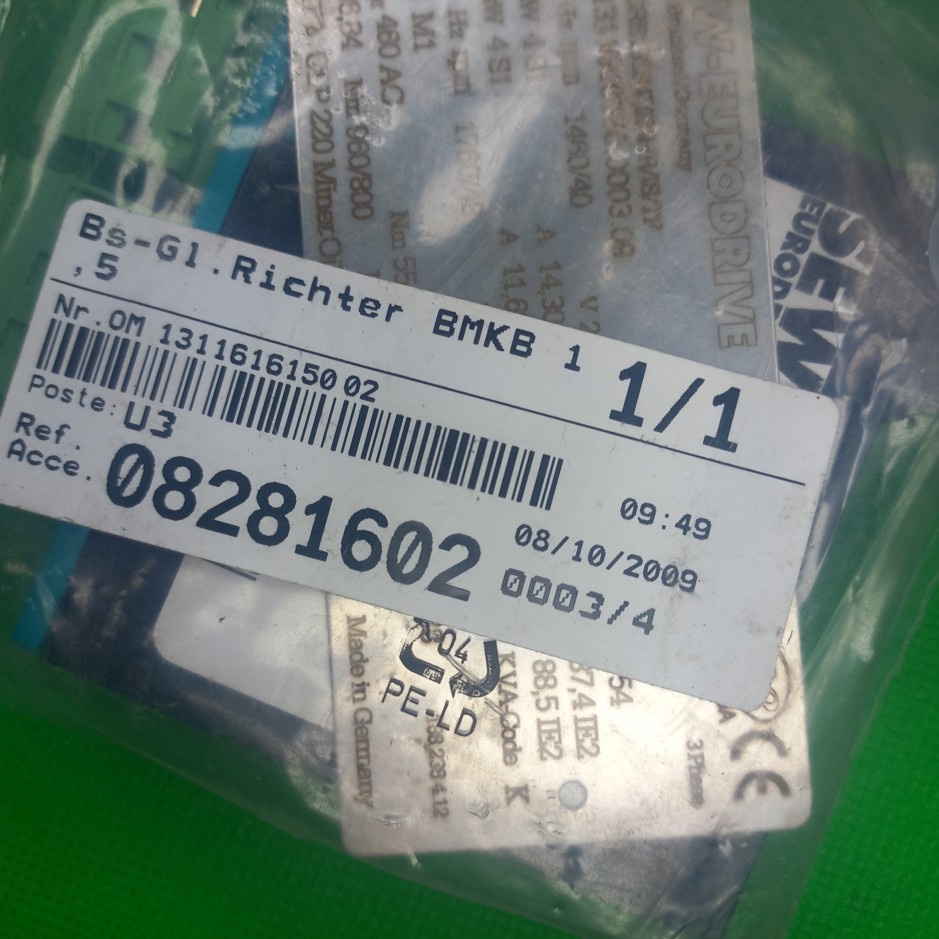 SEW Eurodrive  OEM MOTOR Rectifier KIT 08281602 Brake Rectifier BMK B1.5