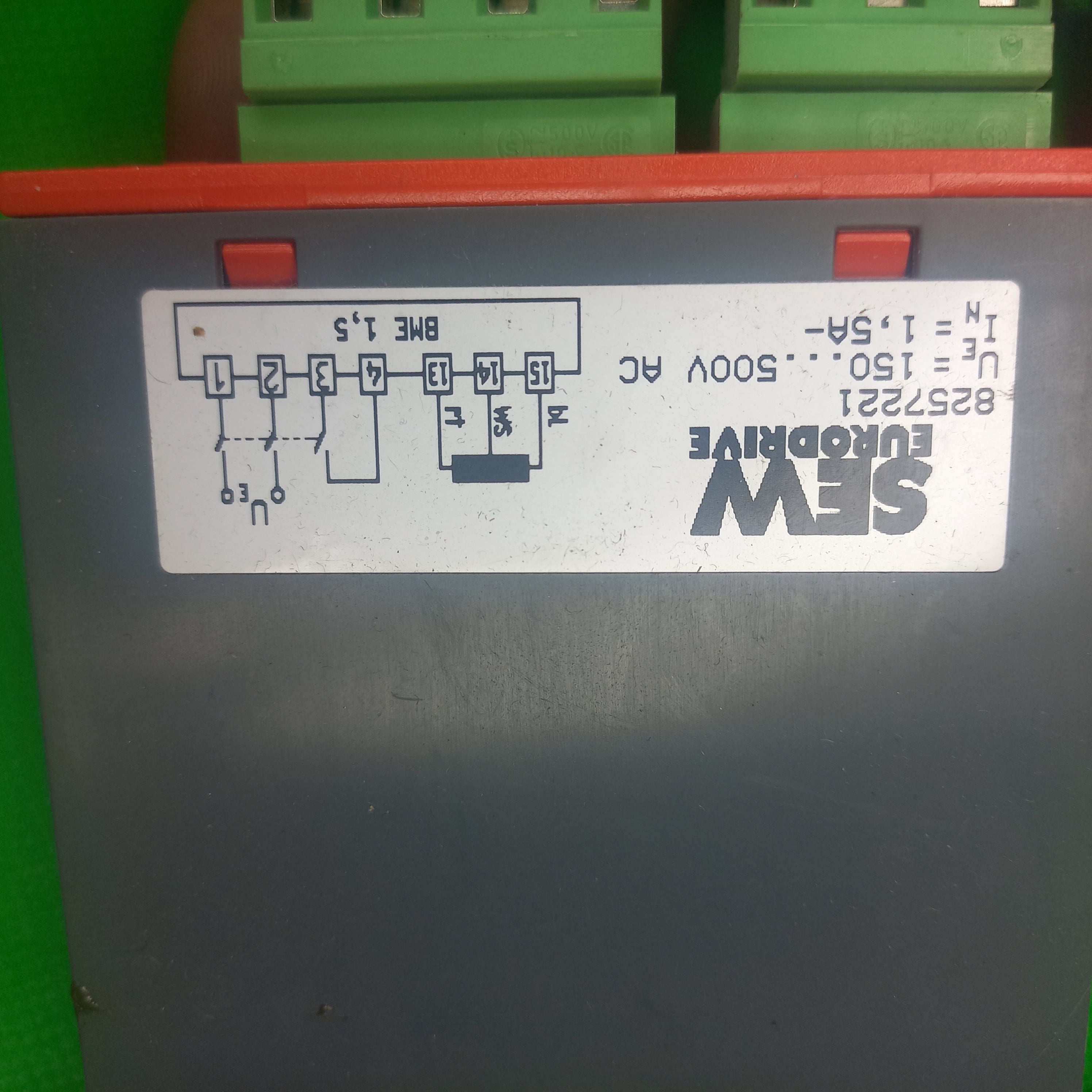 SEW Brake Rectifier 8257221 | BME 1.5 Part Number 825 722