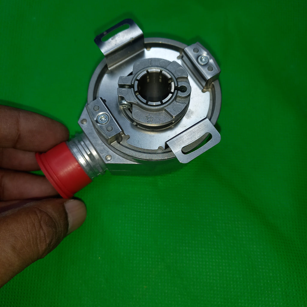 Hollow shaft 14mm view with Clamping ring and stator mounting of SICK Hollow DFS60B-BGPA10000 Ident-Nr. 1036770