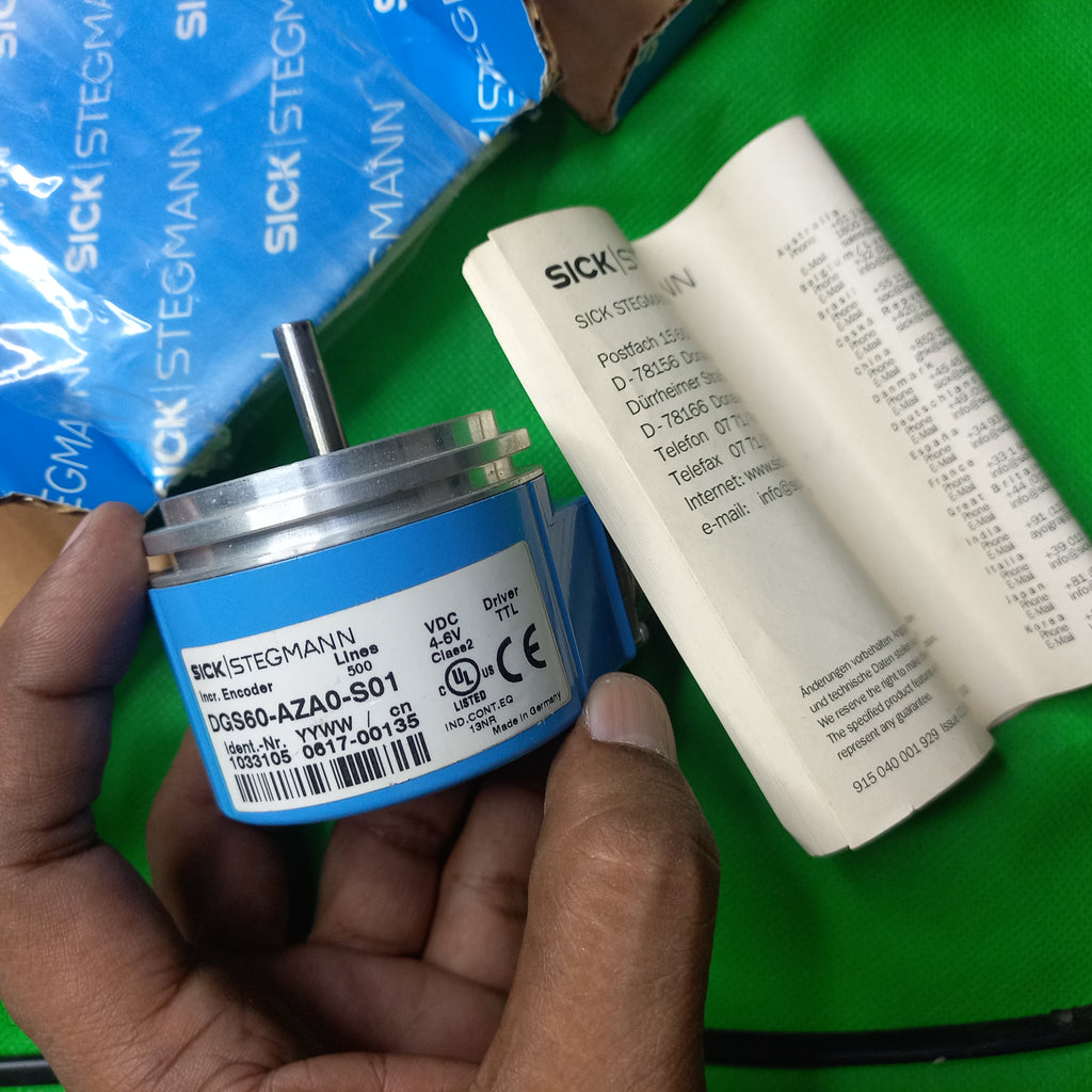SICK DGS60-AZA0-S01, 1 033 105, Lines 500 , VDC 4-6V, Driver TTL Incremental Encoder