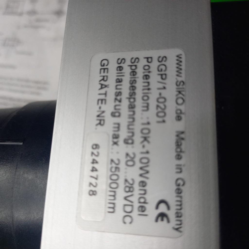 Specification sticker SIKO SGP/1
