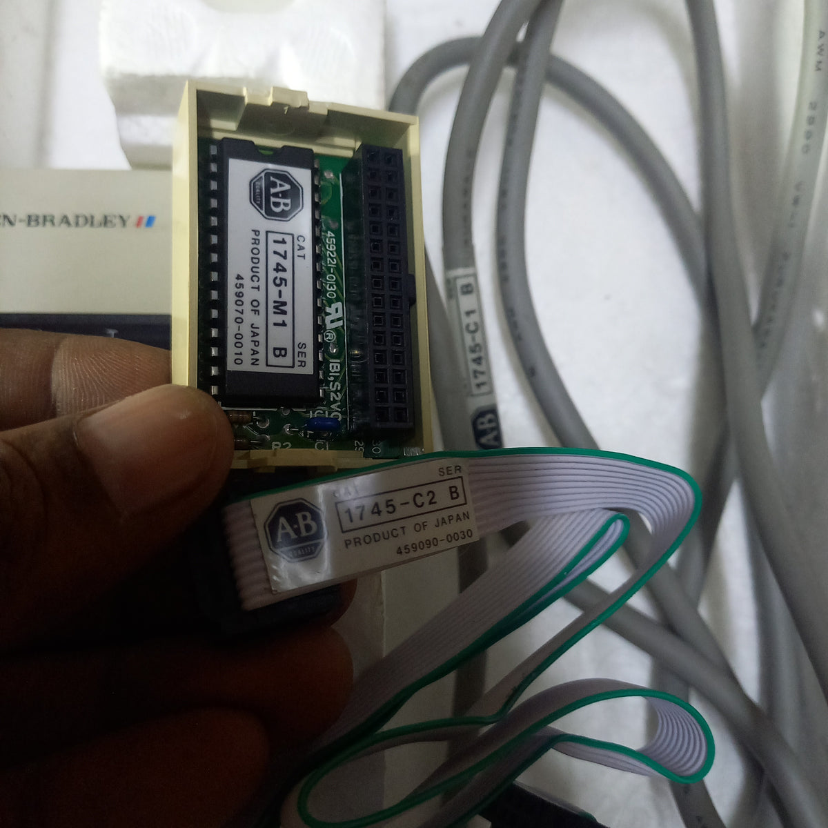 Allen bradley SLC Programmer  KIT 1745-PT1 SER A Complete kit with EEPROM 1745-M1 and Cable 1745-C2 B