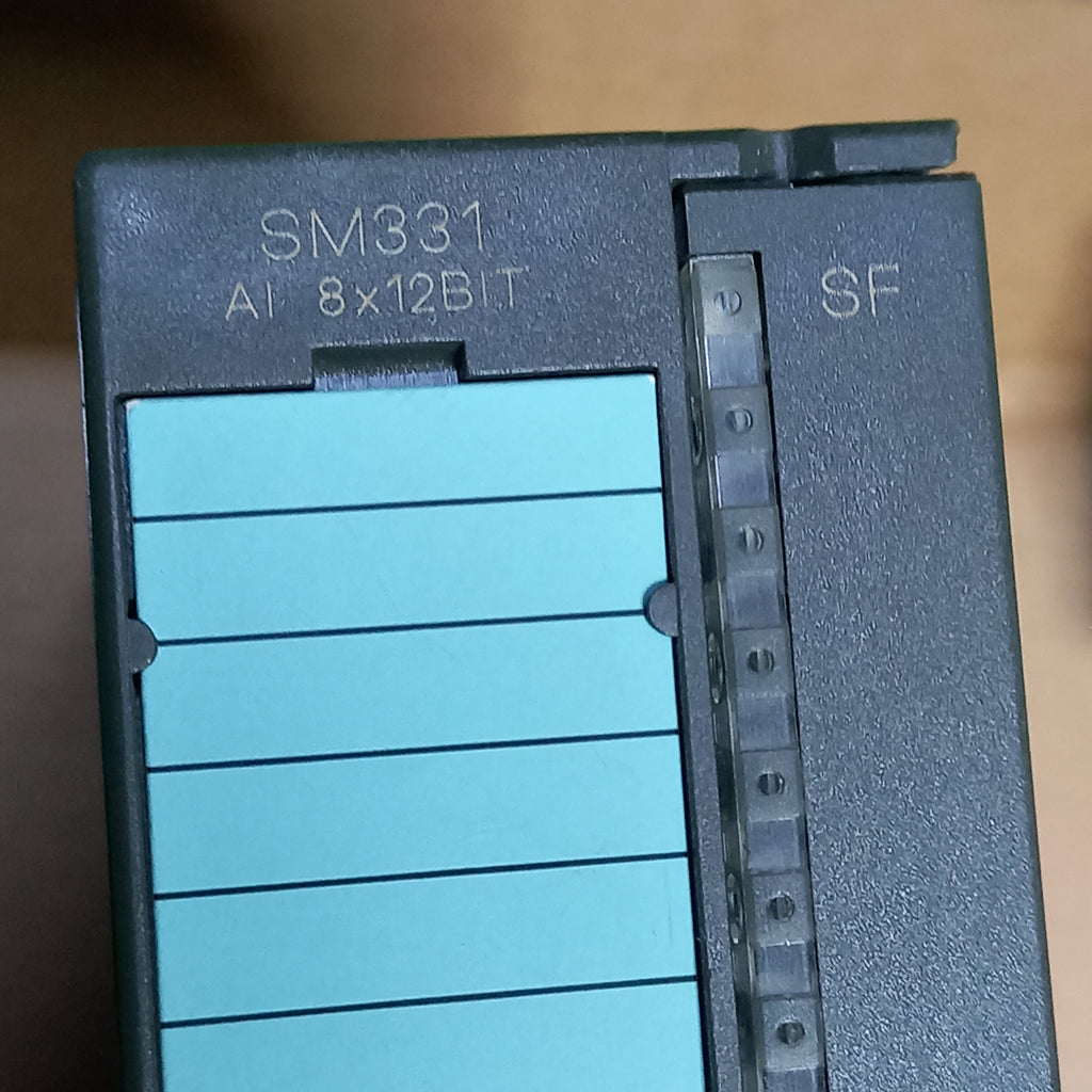 TOP Marking on PLC module shows SM331 AI 8x12 bit