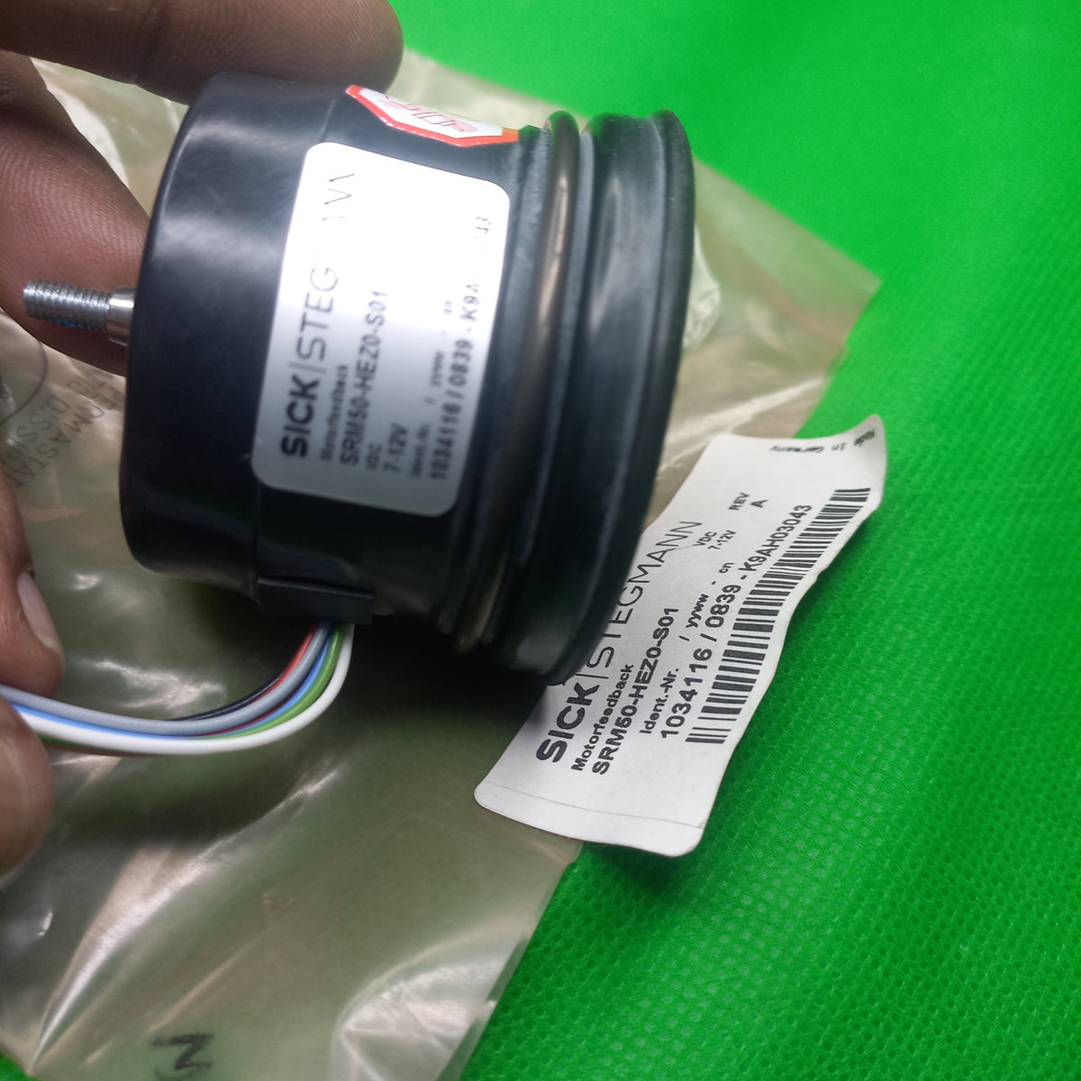 SRM50 Rubber support and taper shaft specification sticker