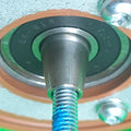 SRM 50 Encoder with Taper shaft ; view of taper shaft and new screw inserted
